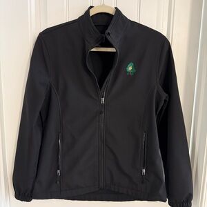 Hope Valley Golf Country Club Womens Jacket Zip Soft Shell Fleece Lining Small